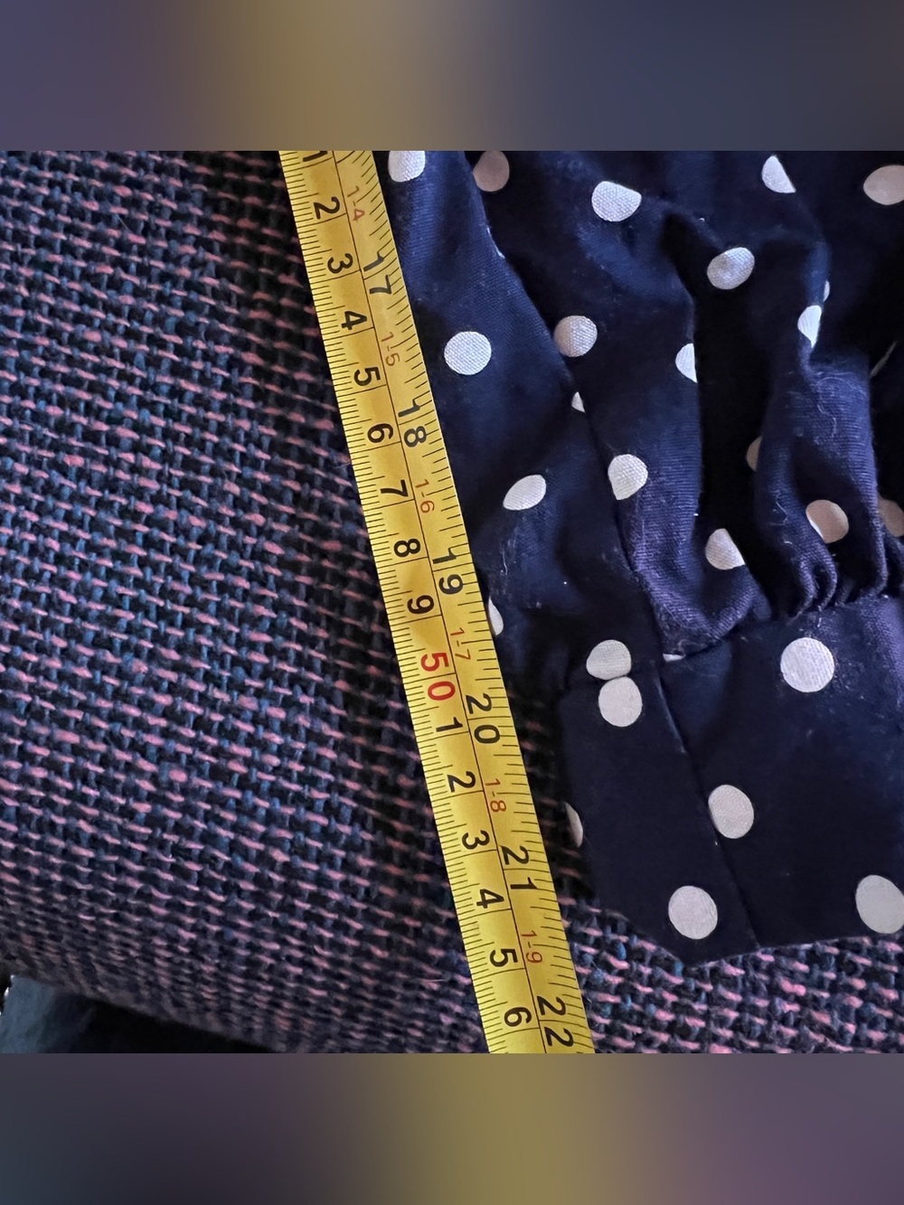 Vtg 90s Navy Polka Dot Sleeveless Jumpsuit Playsuit - Size Medium - Picture 5 of 7